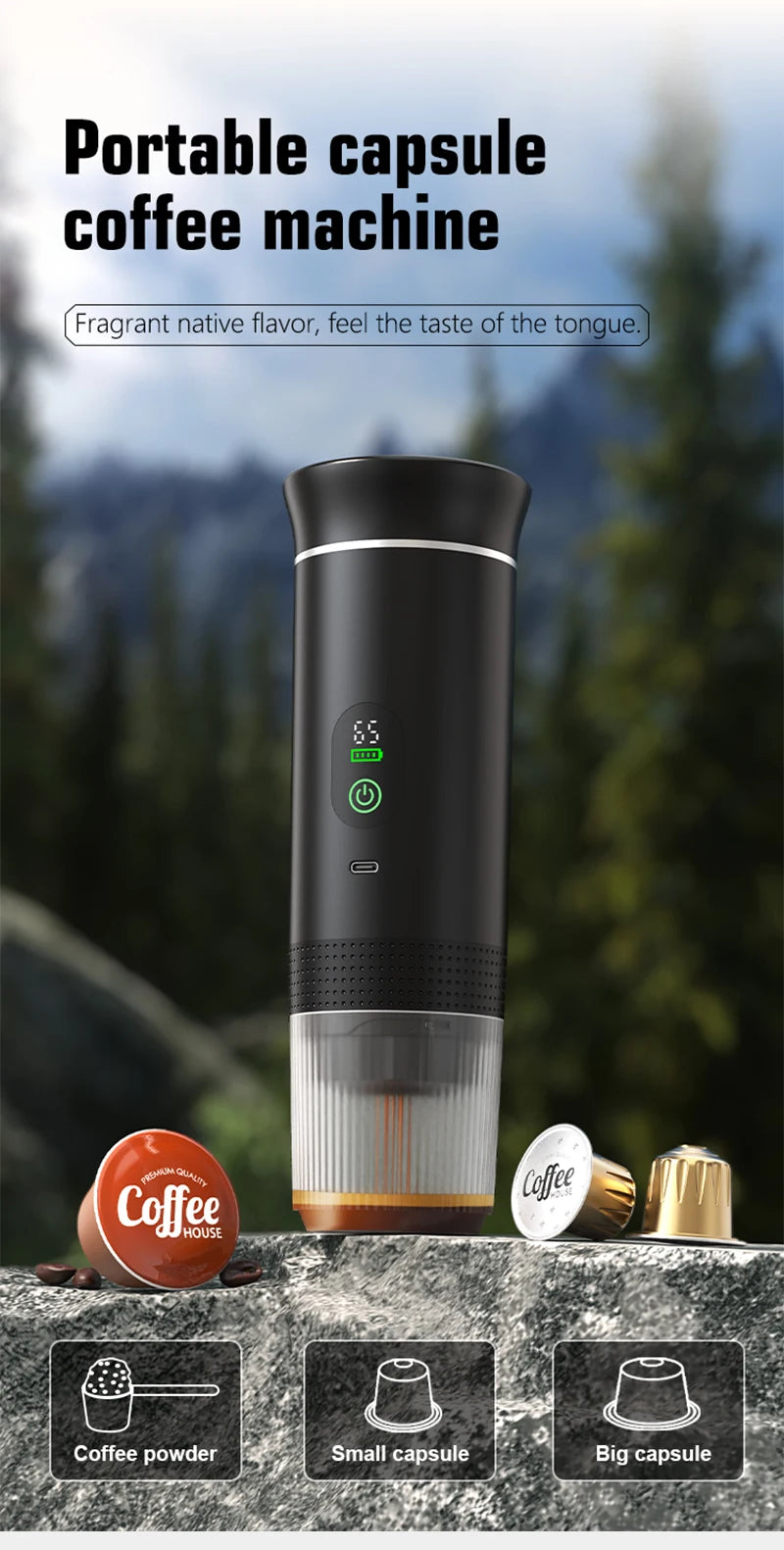 3-in-1 Portable Espresso Maker