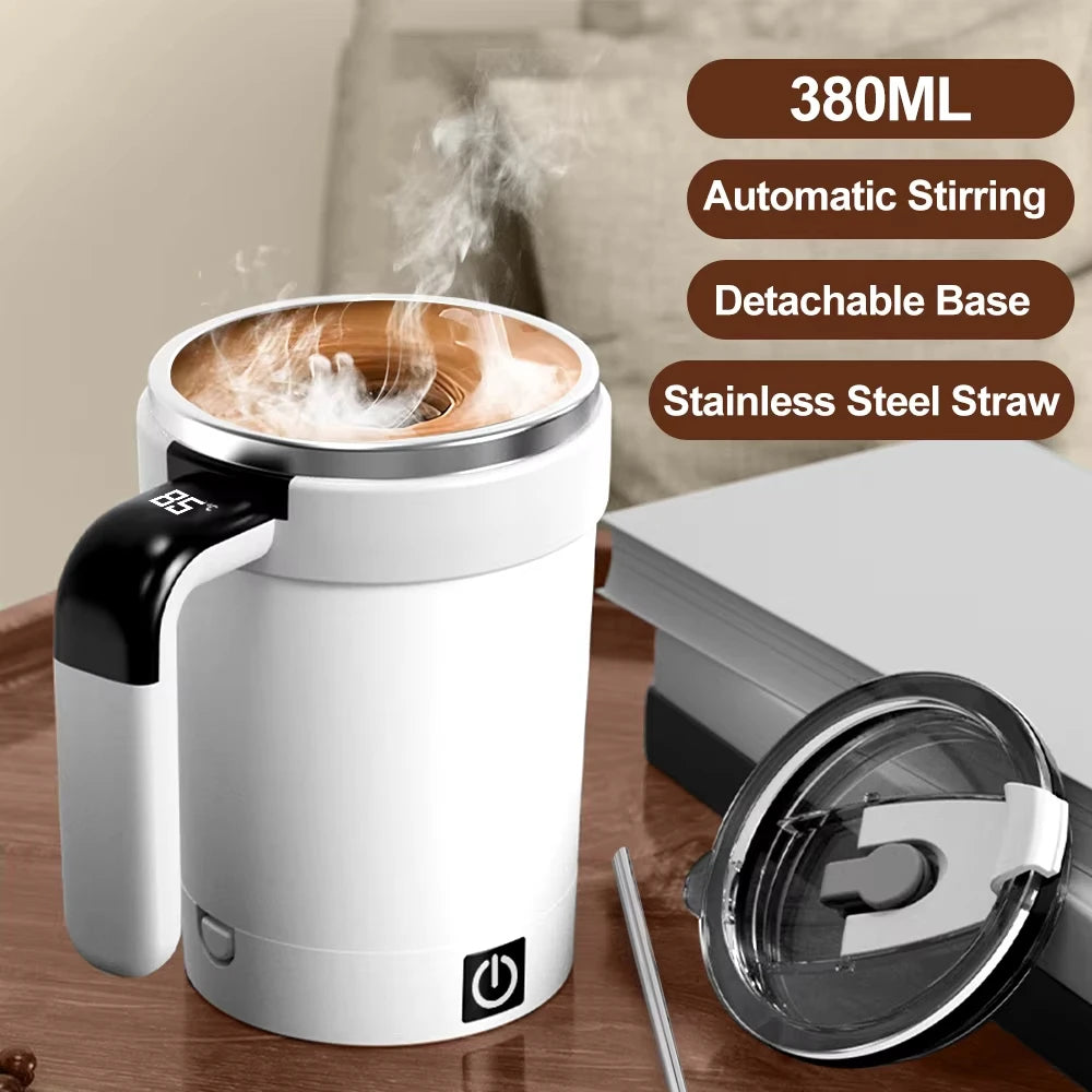 Automatic Mixing Coffee Cup Intelligent Temperature Rechargeable Mug