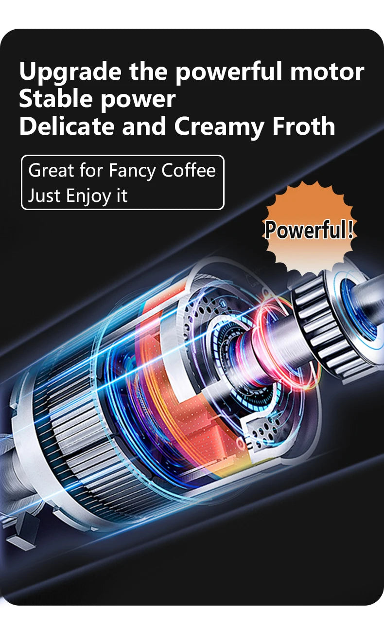 USB 3-Speed Milk Frother