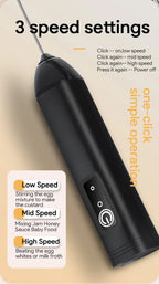 USB 3-Speed Milk Frother