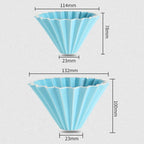 StepUp Coffee Origami Ceramic Pour Over Dripper, Handmade Cone Brewer