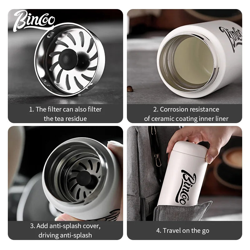 Insulated Coffee Ceramic Thermos Capsule Cup Cup 400ML