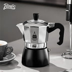 Dual Valve Moka Pot 200ml - Portable Espresso Maker for Home & Outdoor