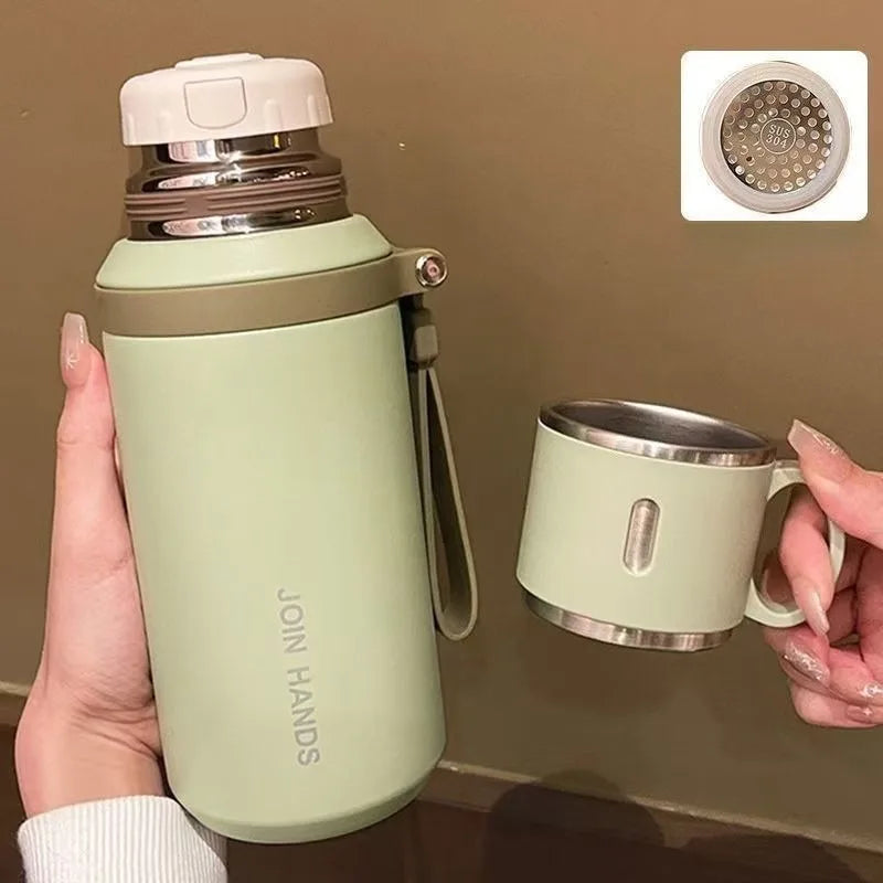 Thermos Cup with Tea Strainer - 600/800ML