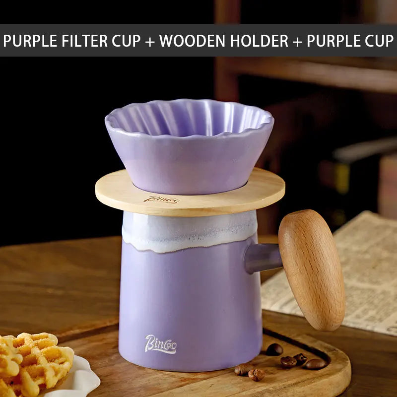 Pour Over Coffee Ceramic Coffee Pot Set, 200-400ml