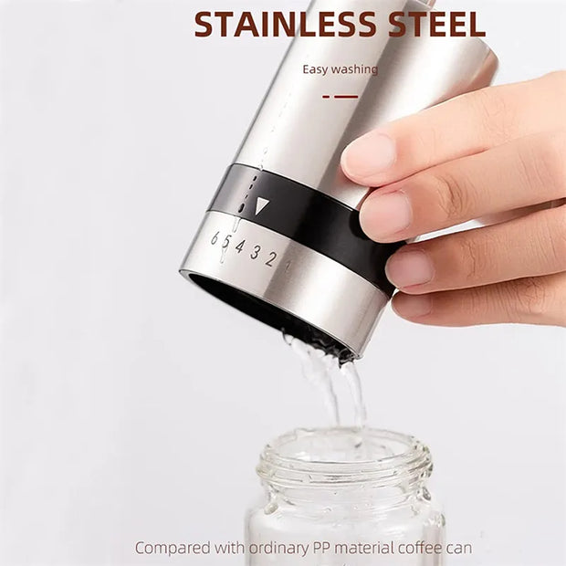 Manual Coffee Grinder Portable Hand Coffee Mill with Ceramic - StepUp Coffee