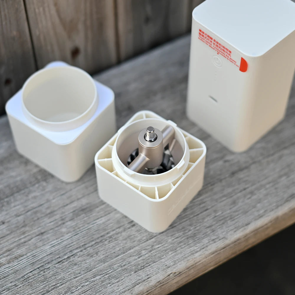 FEMOBOOK A2 Portable Rechargeable Electric Coffee Grinder | 4000mAh USB-C | 38mm 7 Core Burr