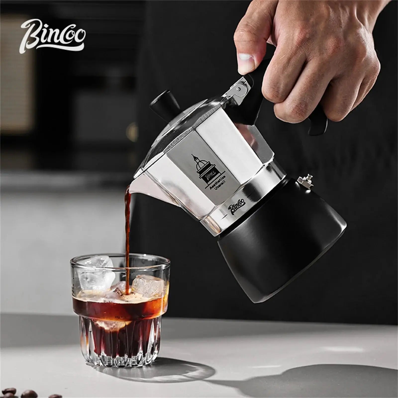 Espresso Extraction Coffee Maker, Dual Valve Moka Pot