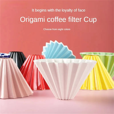 Ceramic Coffee Filter Cup Reusable Filters Coffee Maker Conical Hand Flush