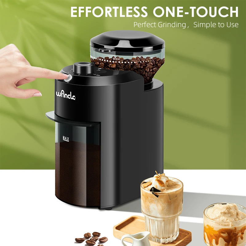Wancle Compact Burr Coffee Grinder - 28 Settings Electric Coffee Bean Grinder for Espresso, French Press, Cold Brew