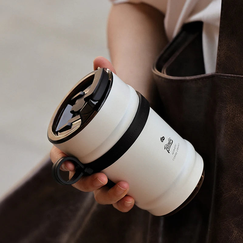 Ceramic Lined Coffee Cup, 316 Stainless Steel Insulated Tumbler
