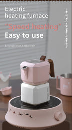 Double Valve Moka Pot Square Coffee Pot Espresso Pot Coffee Extraction Maker