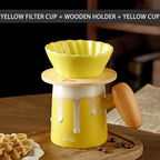 Pour Over Coffee Ceramic Coffee Pot Set, 200-400ml