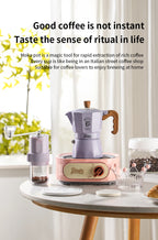 Double Valve Moka Pot Espresso Maker Manual Brewed