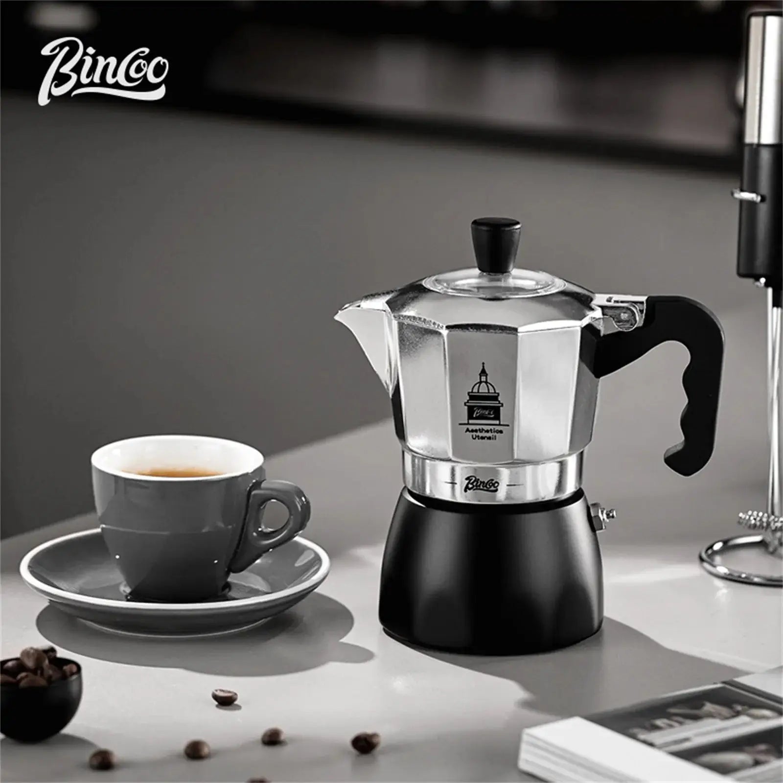 Espresso Extraction Coffee Maker, Dual Valve Moka Pot
