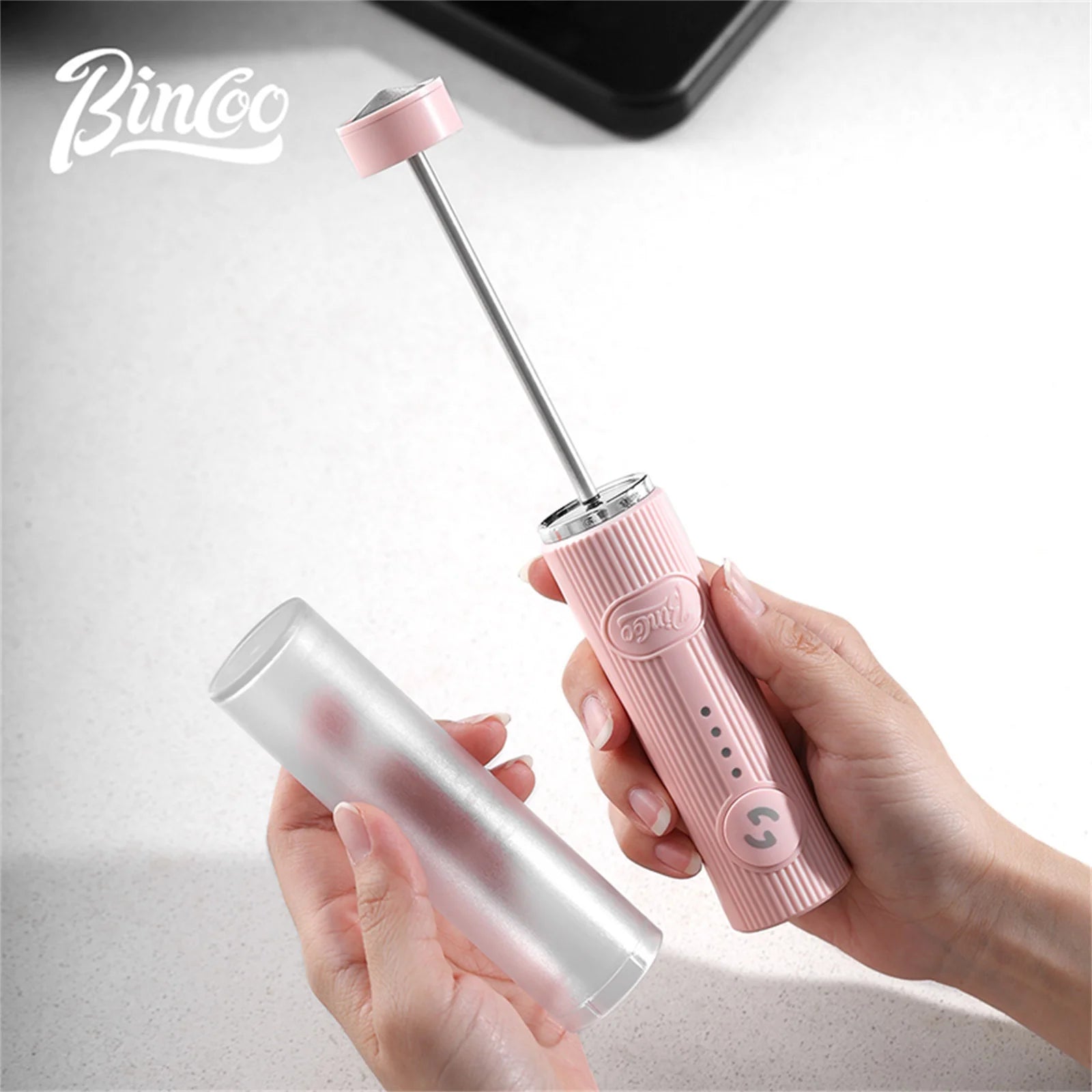 Electric Milk Frother, Wireless Handheld Blender