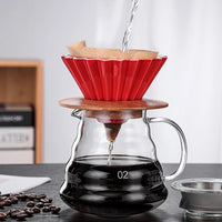 Pour over coffee maker with high-quality ceramic material"