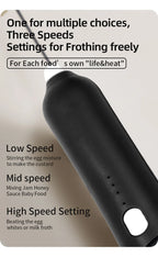 USB 3-Speed Milk Frother