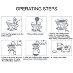 Ceramic Coffee Dripper – Engine-Style Pour Over (Reusable, 1–4 Cups)