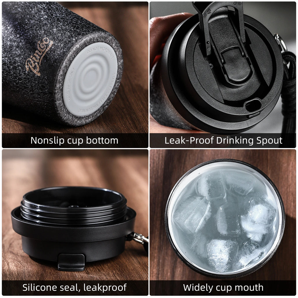 280ml Double Wall Ceramic Lined Travel Mug Car