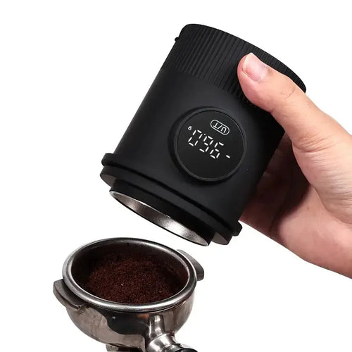 KC232 500g digital coffee scale with LCD display and stainless dosing cup, 0.1g precision for espresso brewing