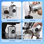 500g Digital Coffee Weighing Scale with LCD display in silver and black, designed for precise coffee dosing. Ideal for precision brewing in home kitchens.