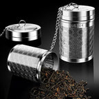 Extra fine mesh tea infuser with stainless steel finish