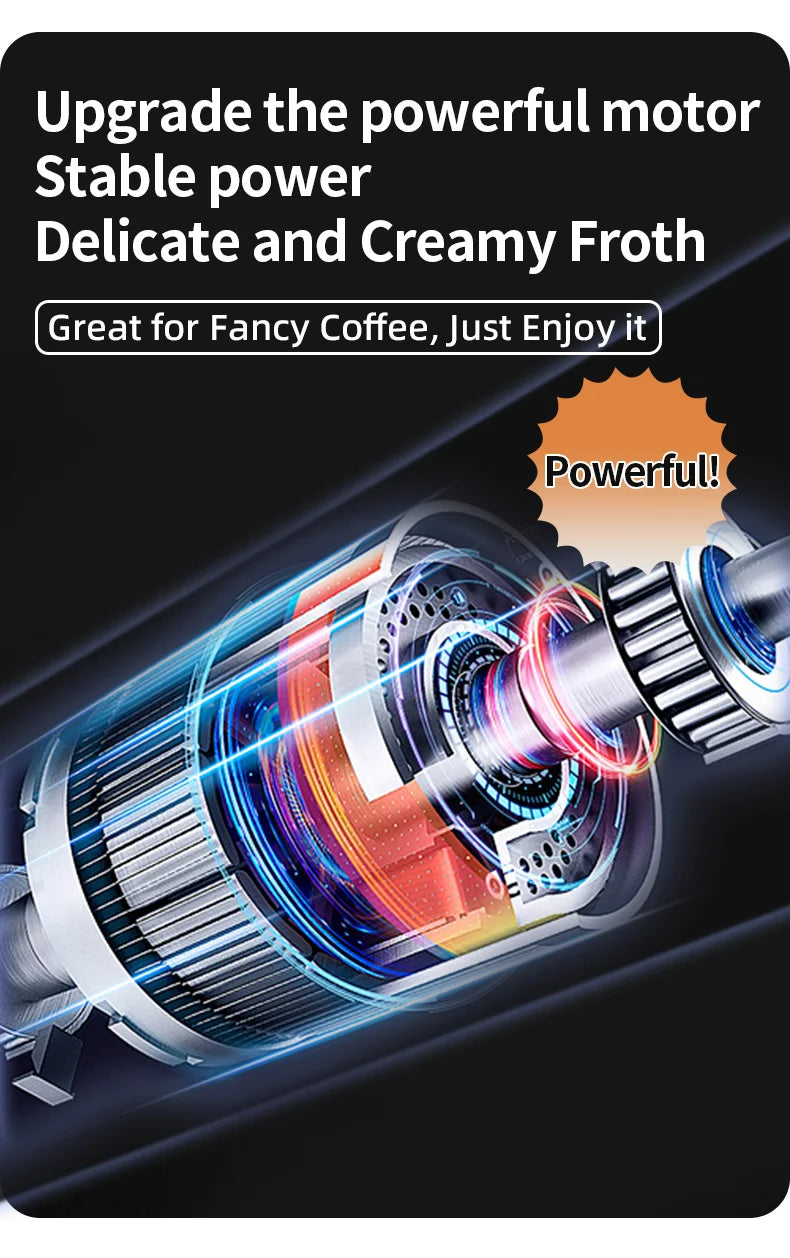 USB 3-Speed Milk Frother