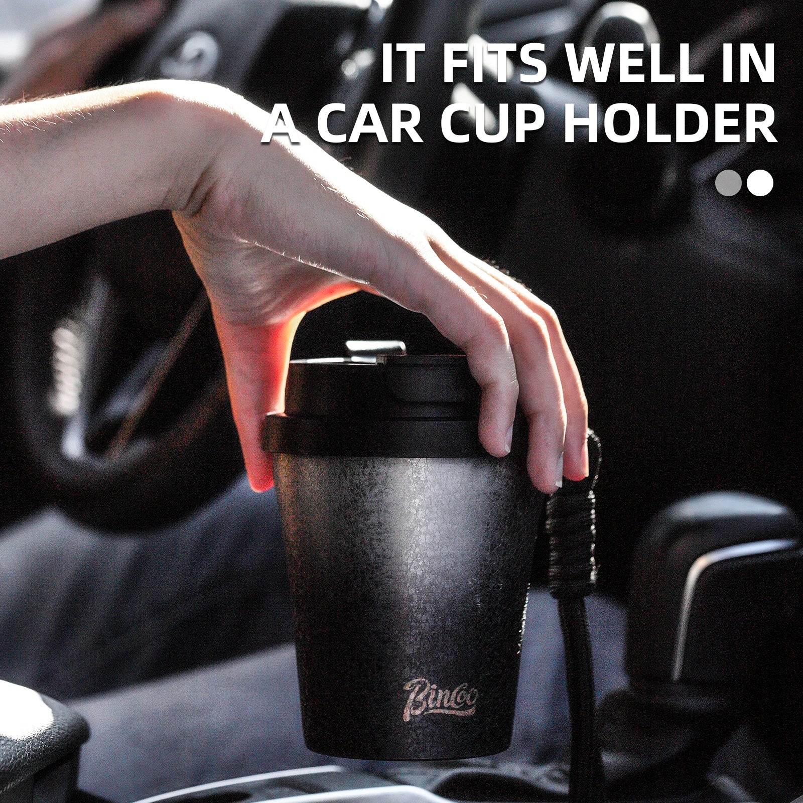 280ml Double Wall Ceramic Lined Travel Mug Car – StepUp Coffee