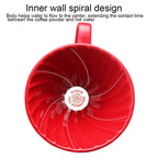 Ceramic Coffee Dripper – Engine-Style Pour Over (Reusable, 1–4 Cups)