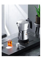 JUSTINLAU 150/300ML Octagonal Stainless Steel Moka Pot - Italian Style Espresso Maker for Home Brewing