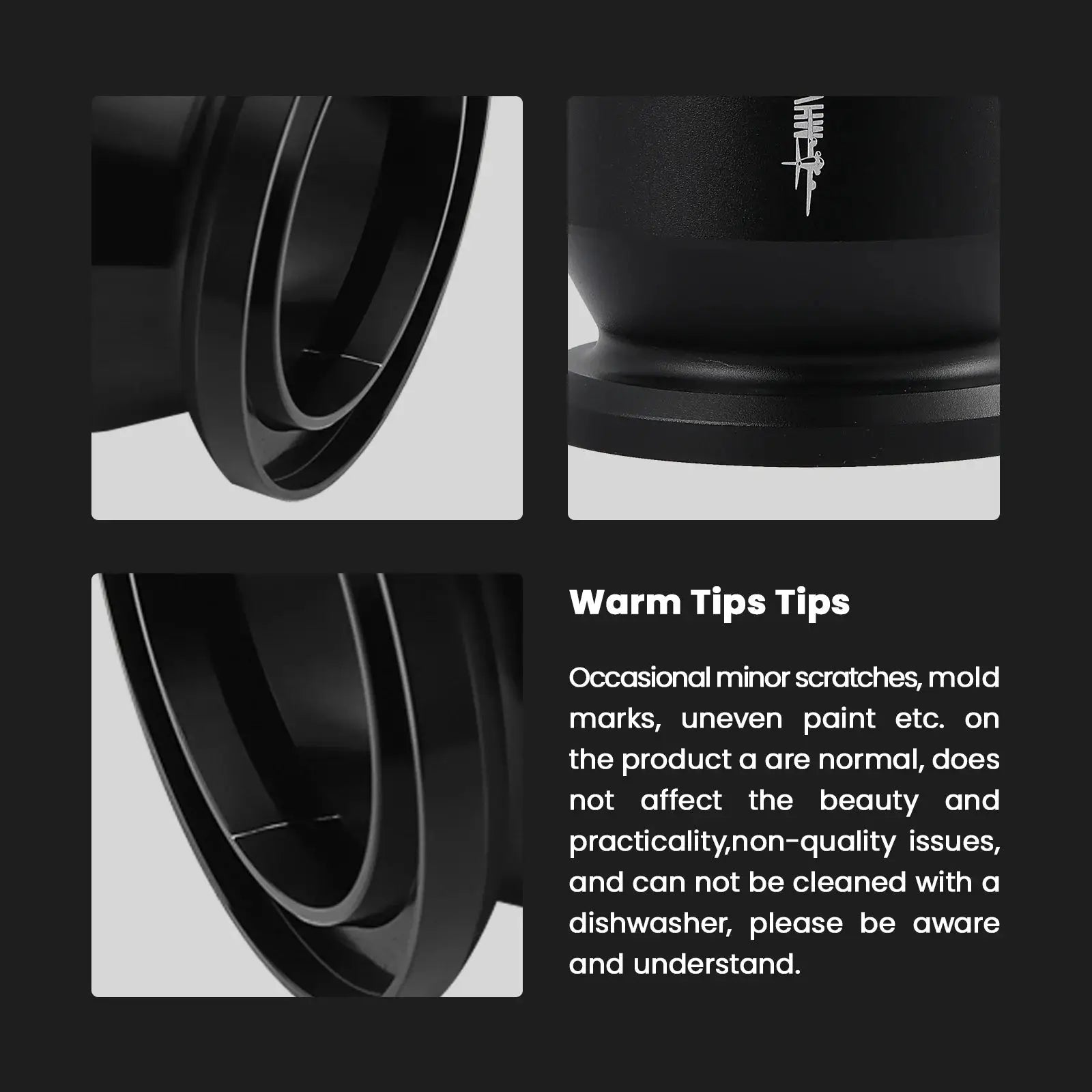 MHW-3BOMBER Coffee Dosing Funnel Aluminum Alloy Dosing Shaker dispensing grounds into a dripper, compatible with 51-54mm portafilters. Ideal espresso accessory for home baristas.