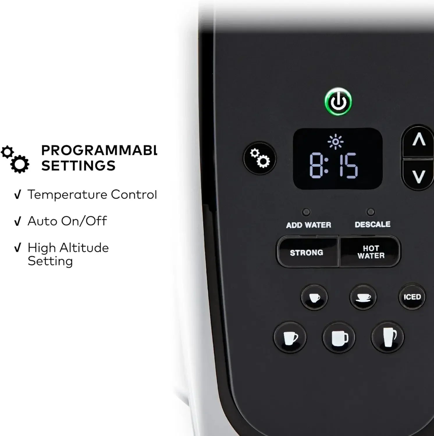 Single Serve K-Cup Pod Coffee Maker, with Strength and Temperature Control, Iced Coffee Capability, 8 To 12oz Brew Size