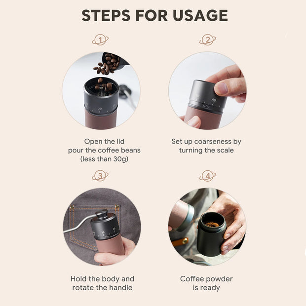 iCafilas Upgrade Manual Coffee Grinder Professional Coffee Grinders - StepUp Coffee