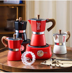 300ml Moka Pot - Italian Espresso Stovetop Coffee Maker for Home Baristas