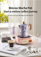Double Valve Moka Pot Espresso Maker Manual Brewed