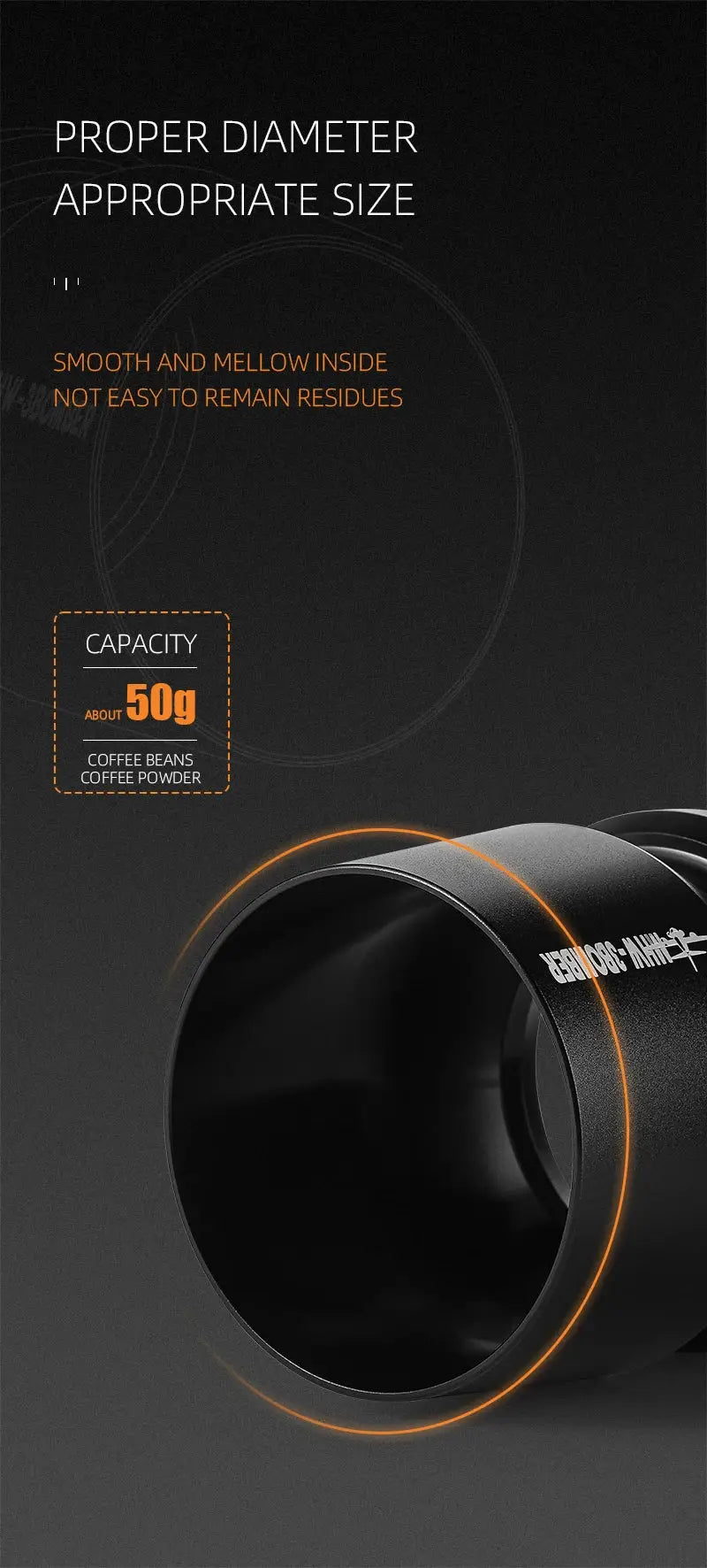 Coffee Dosing Funnel Aluminum Alloy Dosing Shaker dispensing grounds into a dripper on scale, fits 51-54mm portafilters, ideal for home baristas.