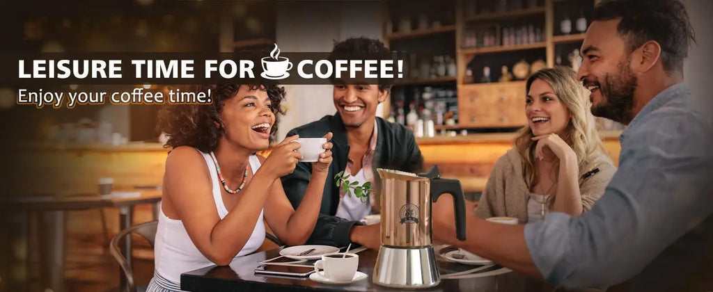 Gold Plated 6 Cup Moka Pot - Stainless Steel Italian Stovetop Espresso Maker, Dual Capacity 4-6 Cups, Induction Ready