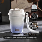 280ml Double Wall Ceramic Lined Travel Mug Car