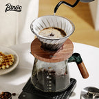 Bincoo Pour Over Coffee Maker Set 800ml Glass Carafe Coffee with Glass Coffee Filter Drip Coffee Maker Set for Home or Office