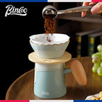 Pour Over Coffee Ceramic Coffee Pot Set, 200-400ml