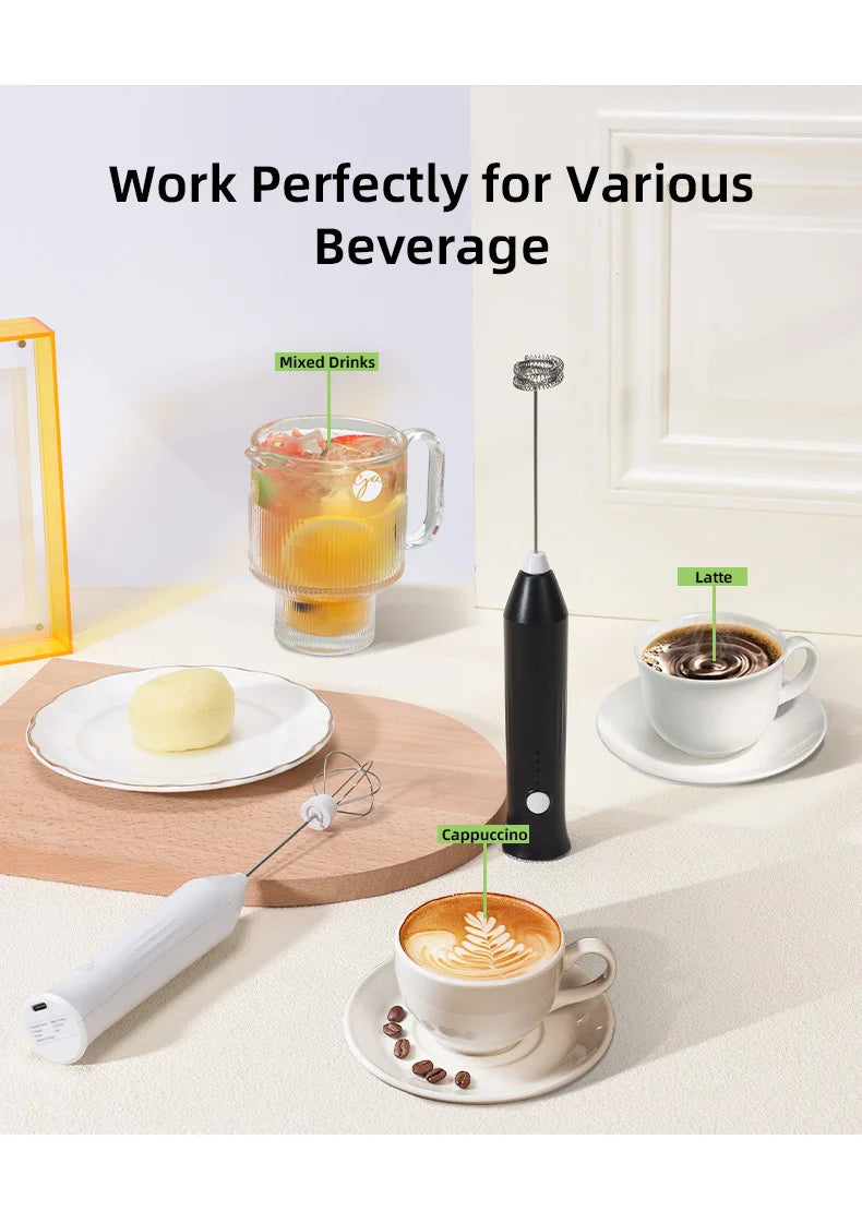 USB 3-Speed Milk Frother