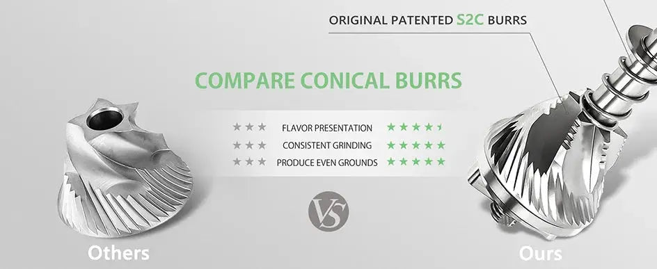 TIMEMORE C3ESP manual coffee grinder side view