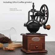Vintage Style Manual Coffee Grinder Hand Cast Iron Retro Handmade Coffee Grinders - StepUp Coffee