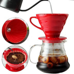 Ceramic Coffee Dripper – Engine-Style Pour Over (Reusable, 1–4 Cups)