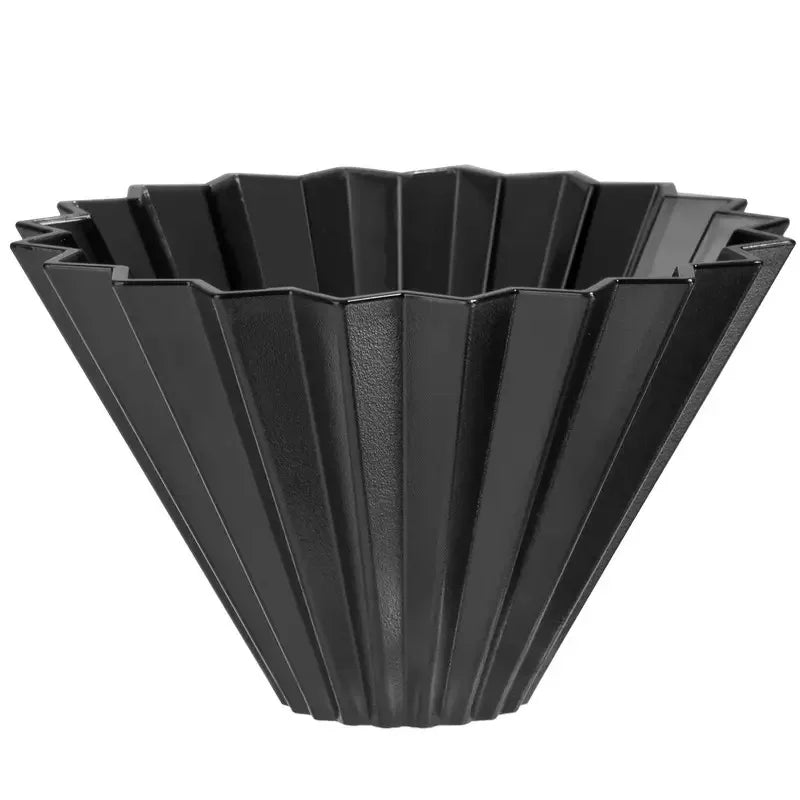 Origami V-Shaped Coffee Drip Filter Cup – Hand Brewing Coffee Filter for 1-4 People, Resin Anti-Fall Design, Perfect for Pour-Over Coffee Enthusiasts