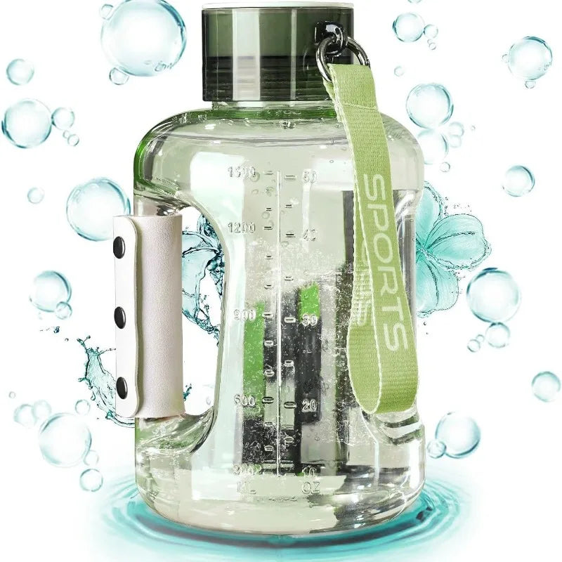 1.5L hydrogen water bottle with titanium body and portable molecular generator pitcher