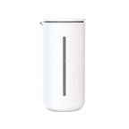 TIMEMORE French press coffee press in black and white with high-density stainless steel mesh and heat-resistant glass, 450ml, fingerprint-resistant design.