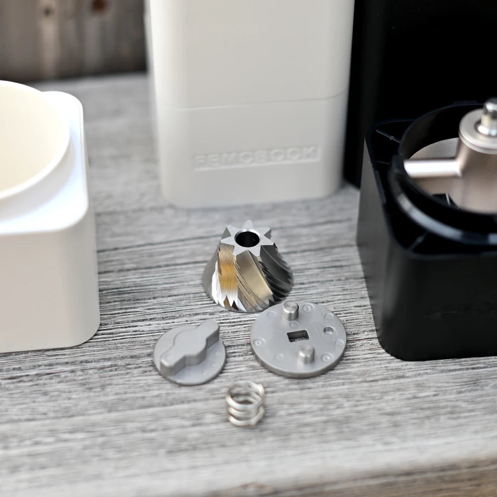 FEMOBOOK A2 Portable Rechargeable Electric Coffee Grinder | 4000mAh USB-C | 38mm 7 Core Burr