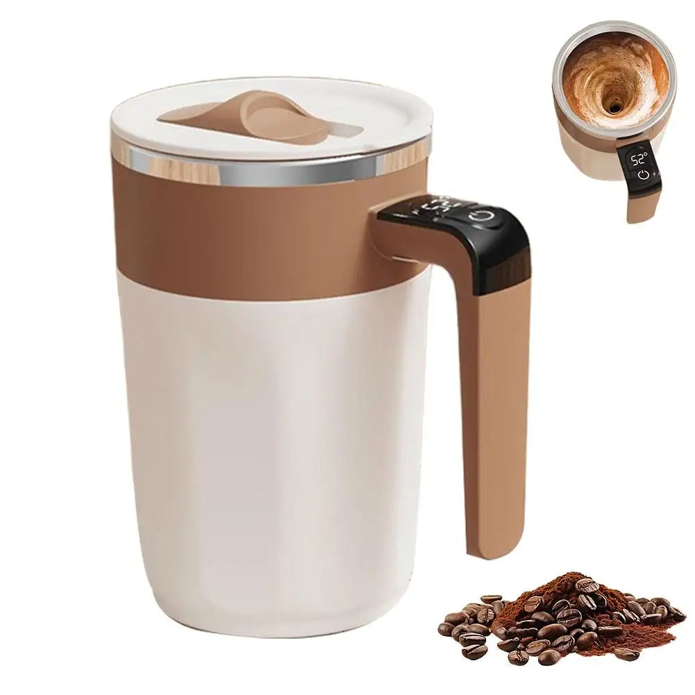 Automatic Stirring Mug - Stainless Steel Drinkware